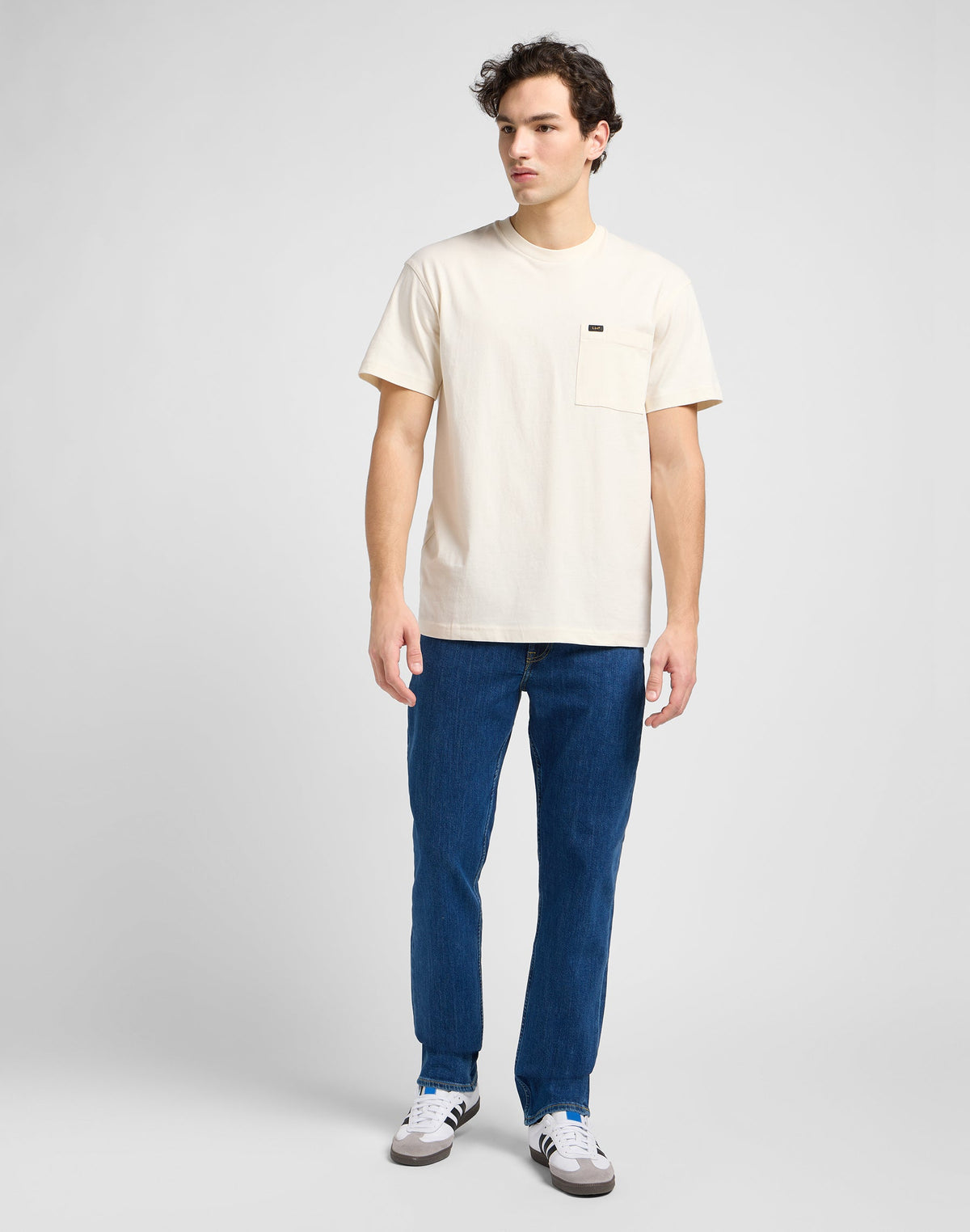 Relaxed Pocket Tee in Ecru