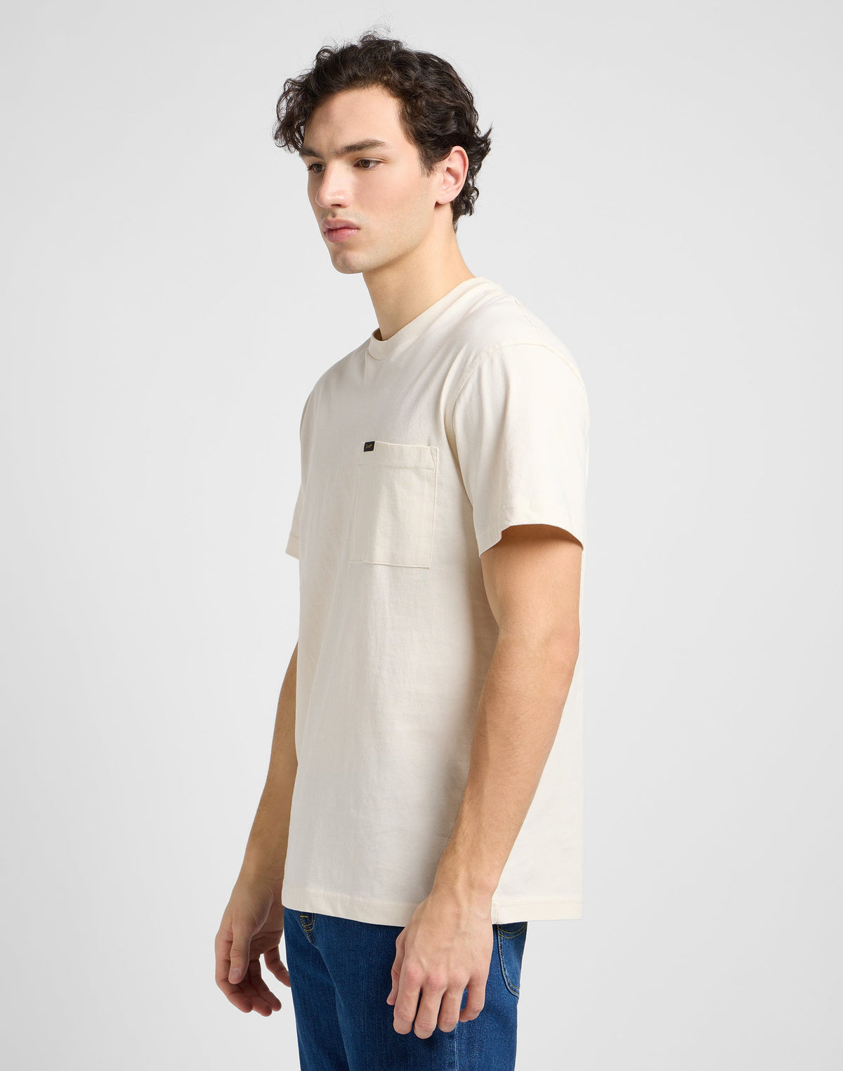 Relaxed Pocket Tee in Ecru