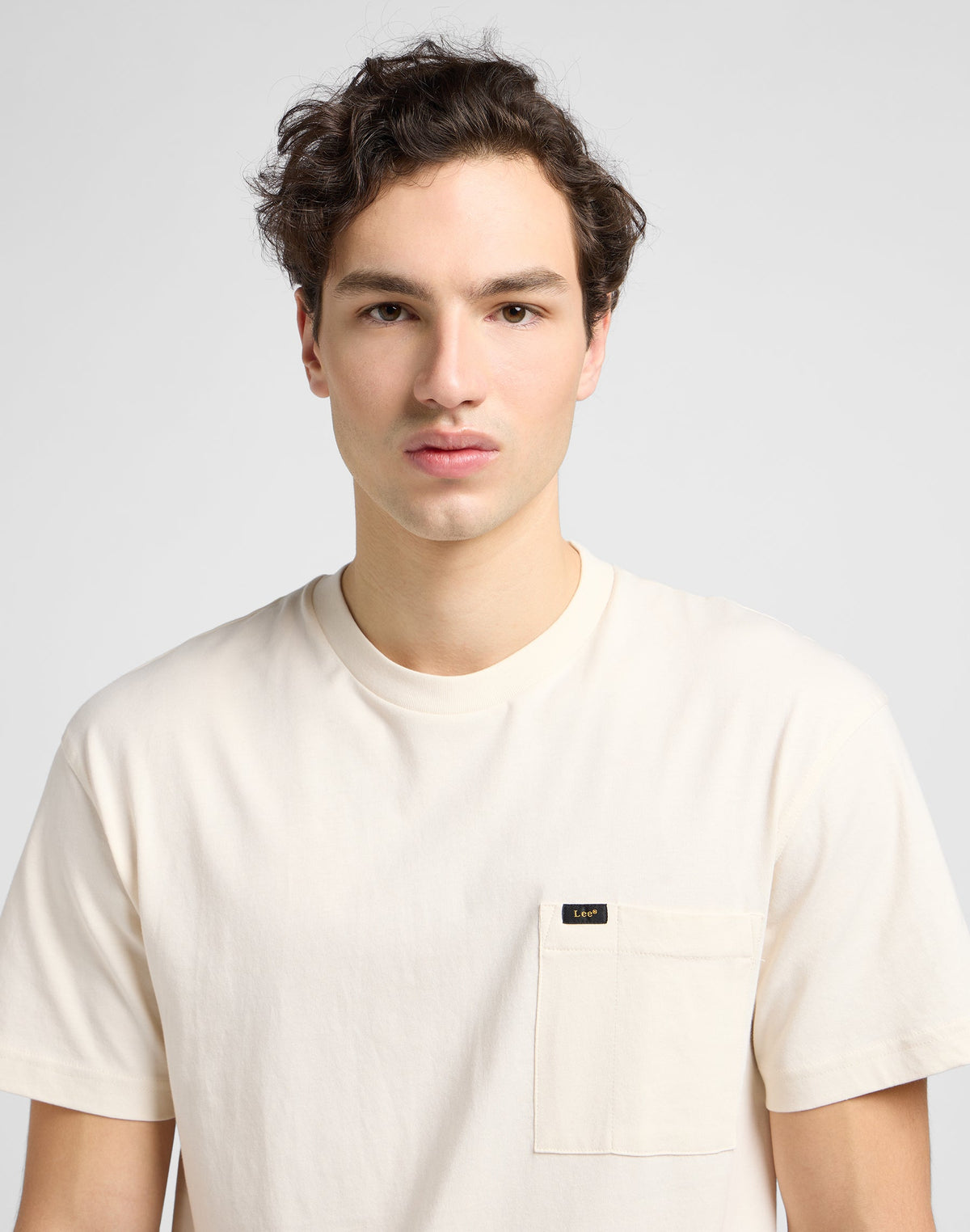 Relaxed Pocket Tee in Ecru