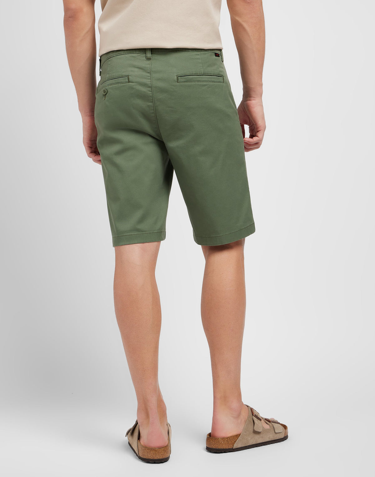 Regular Chino Short in Olive Grove