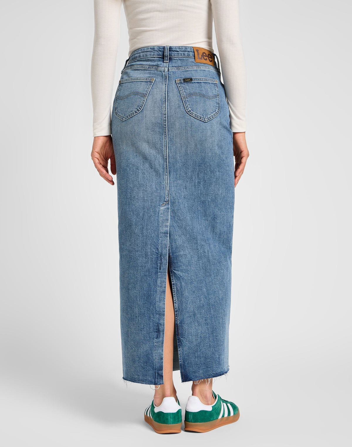 Back Slit Maxi Skirt in Set Free