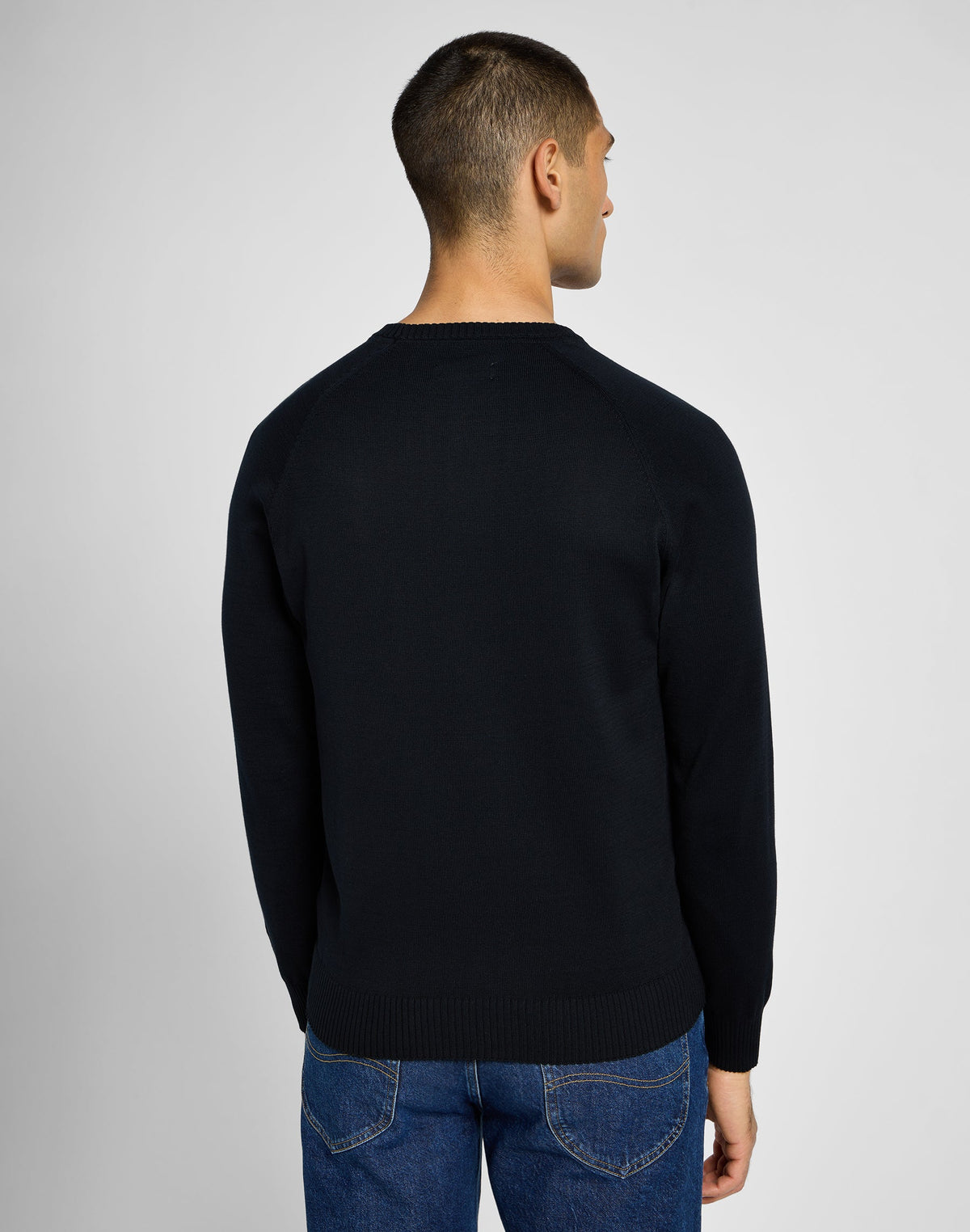 Clean Raglan Sweater in Black