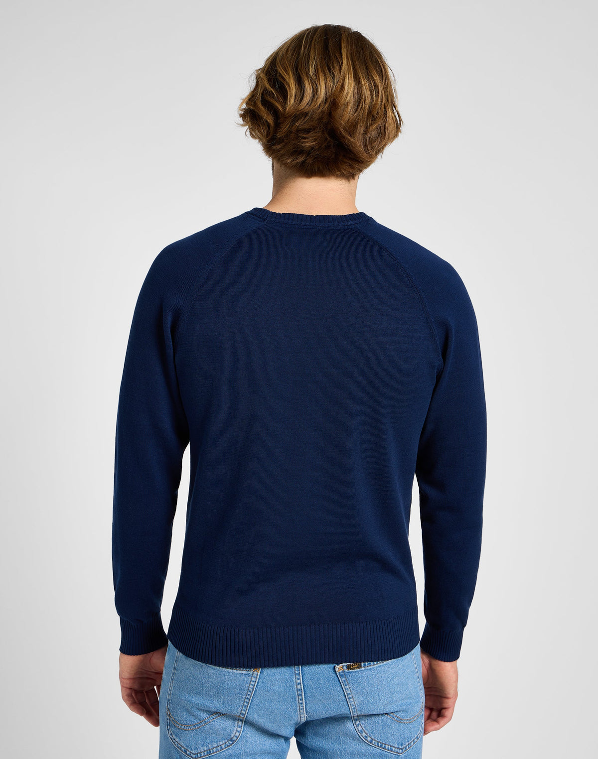 Clean Raglan Sweater in True Navy