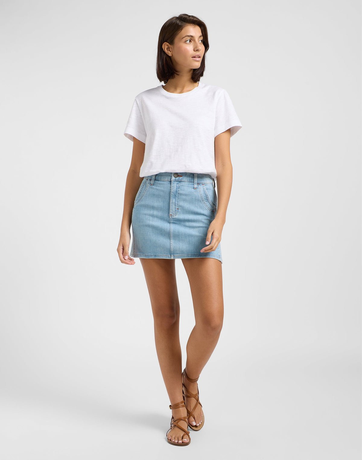 Double Seamed Mini Skirt in Minor Key