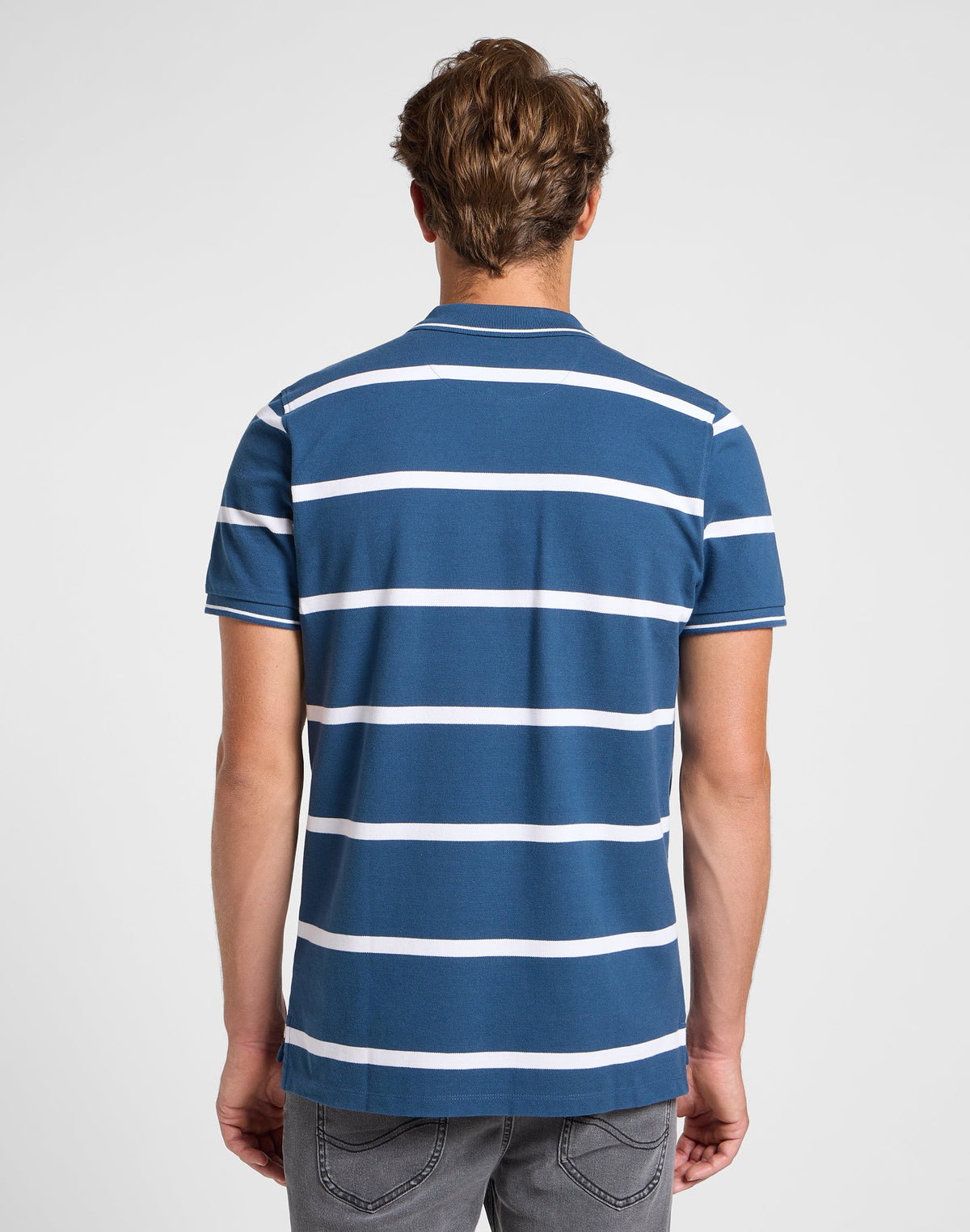 Pique Polo in Orion Stripe