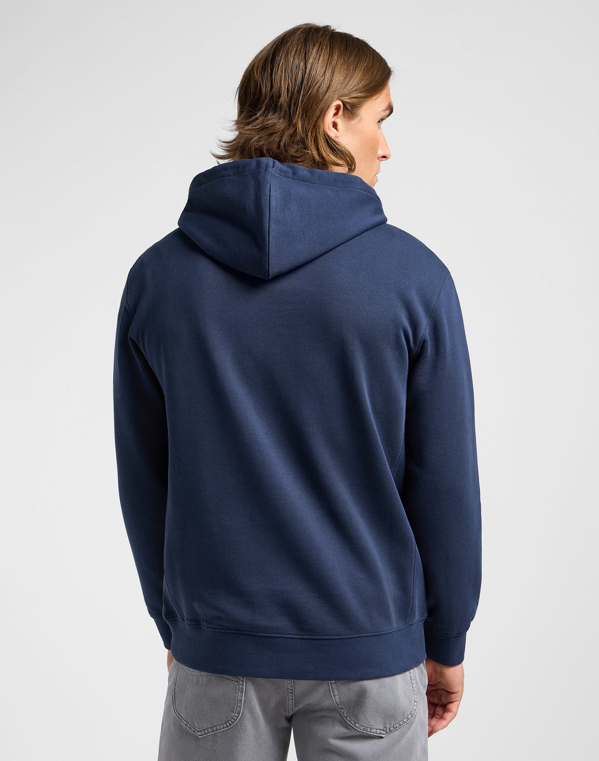 Plain Hoodie in Mood Indigo