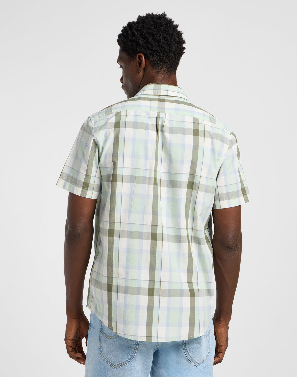 Lee Button Down Ss in Concrete Sage