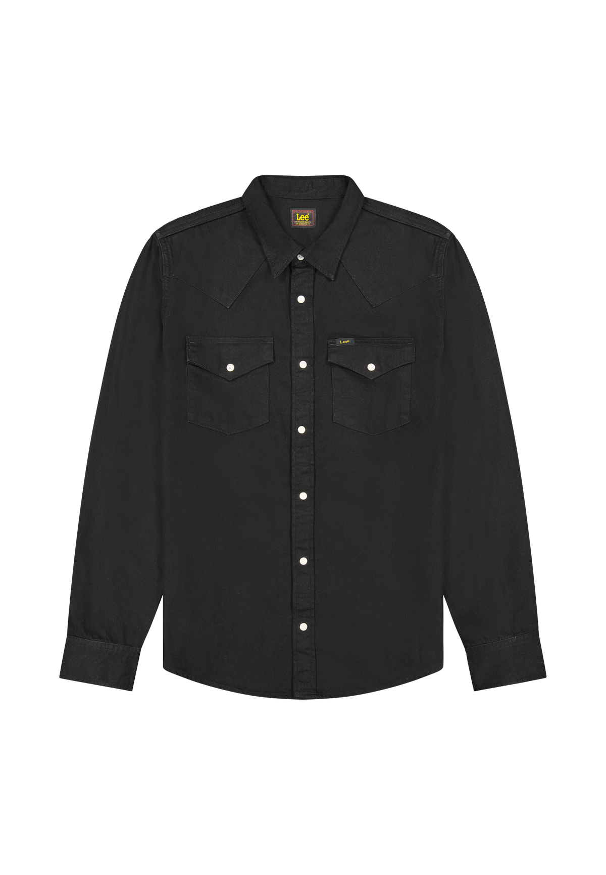 Regular Western Shirt in Black