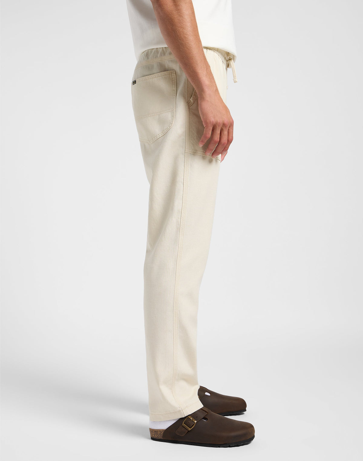 Utility Drawstring Pant in Soy Bean