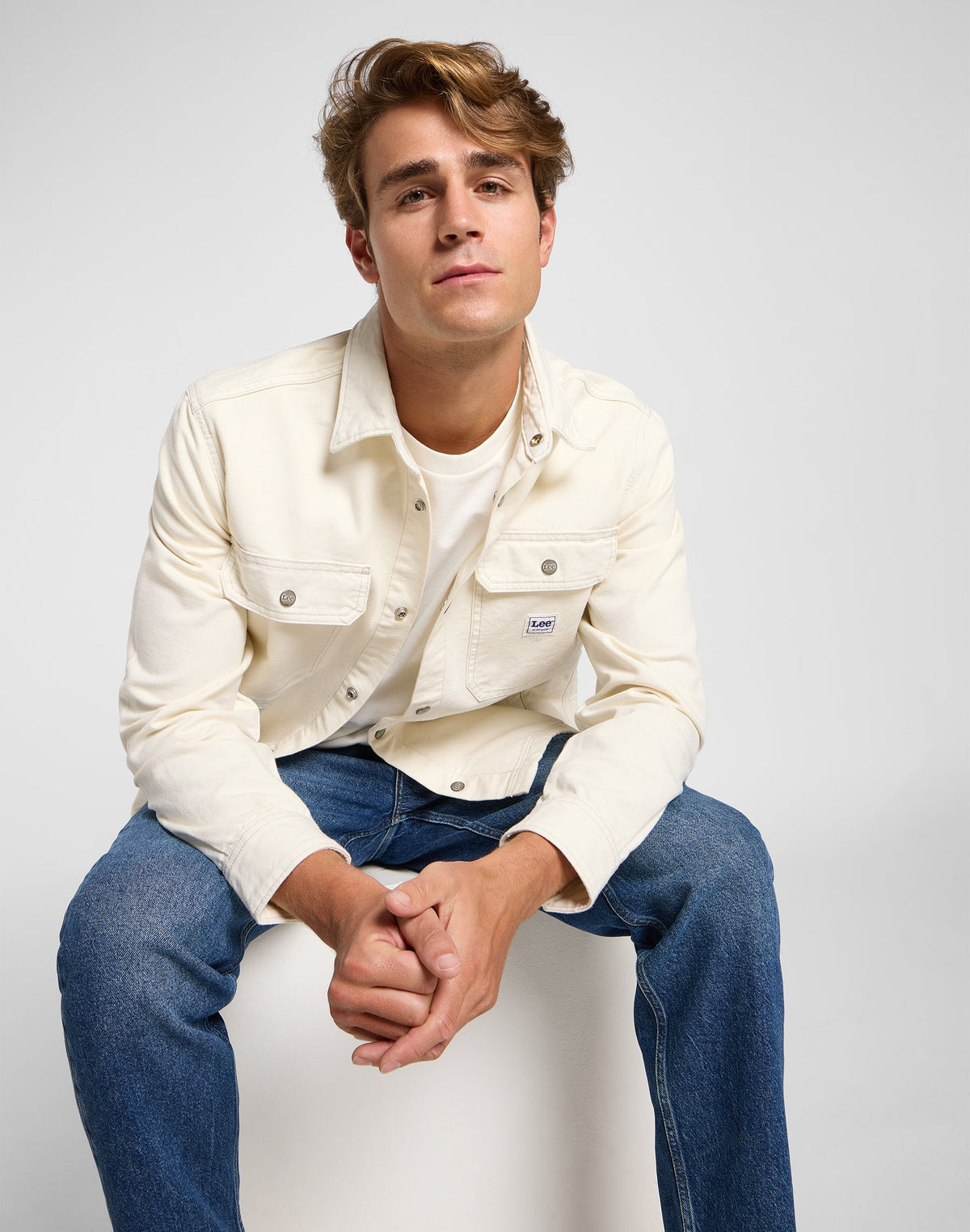 Workwear Overshirt in Ecru