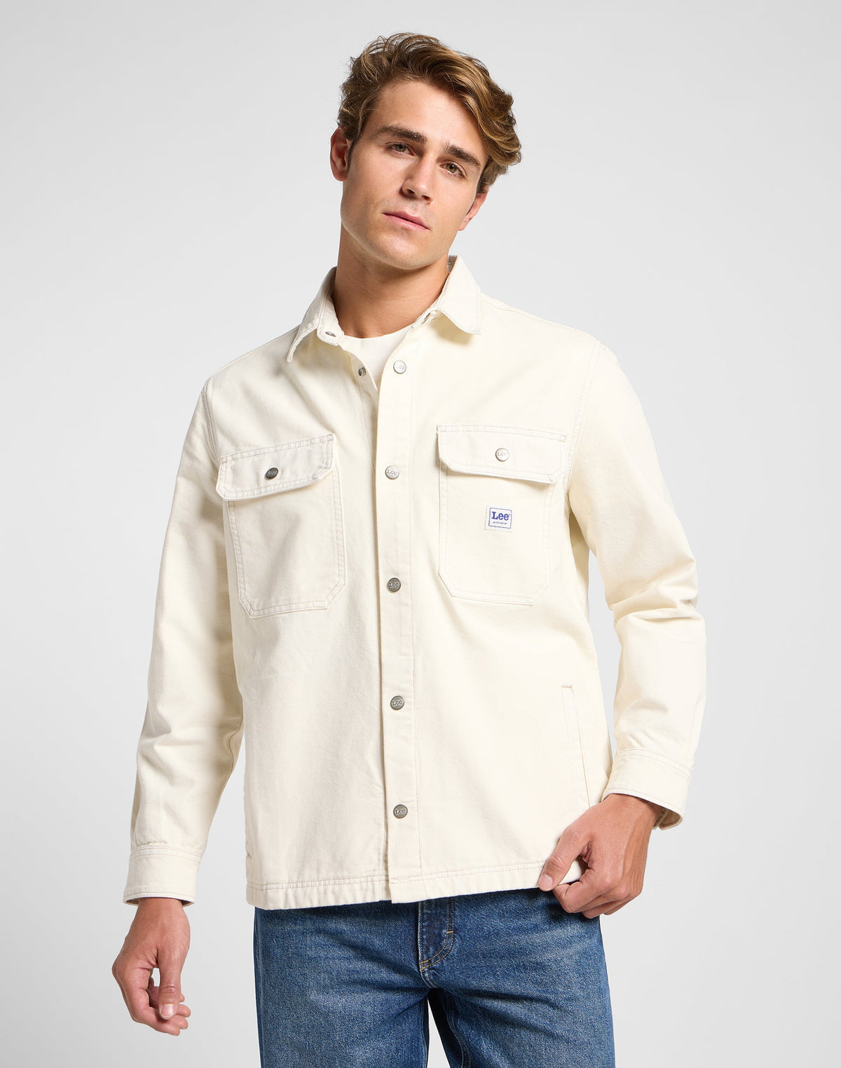 Workwear Overshirt in Ecru
