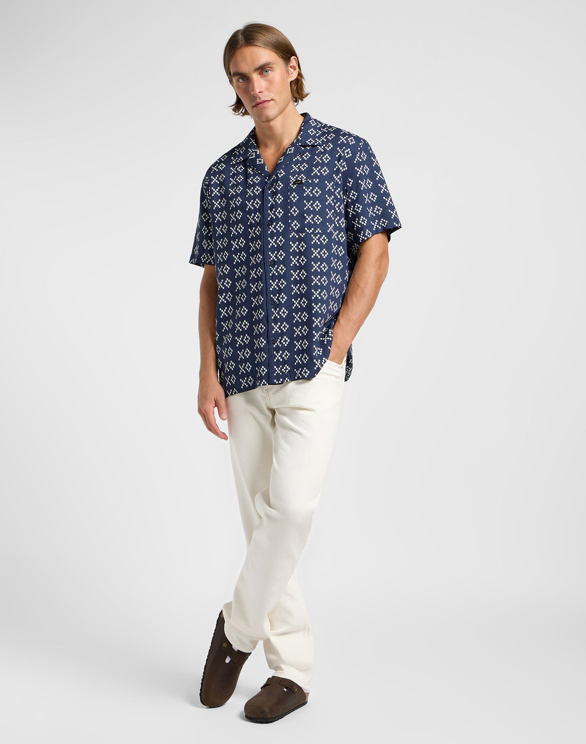 Resort Shirt in Rivet Ecru