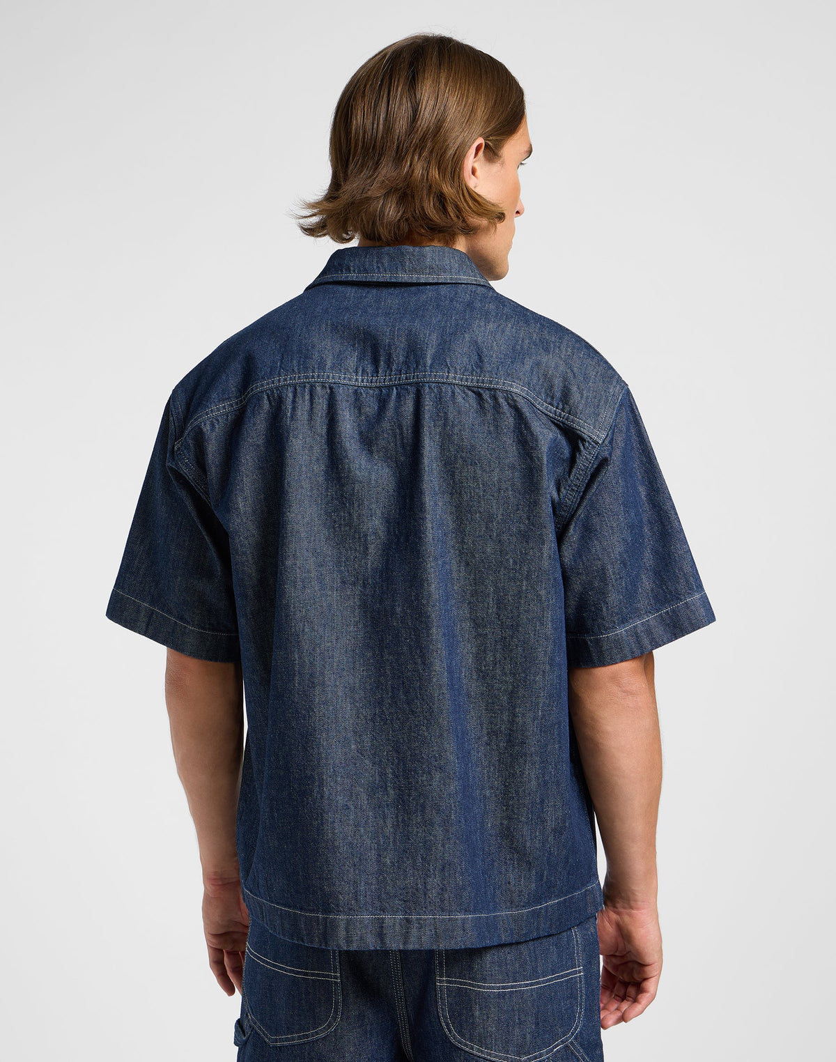 Shortsleeve Workwear Shirt in Rinse Wash