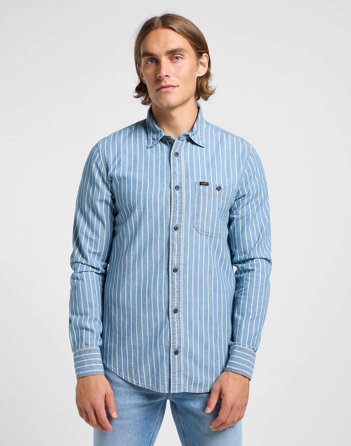 Leesure Shirt in Indigo Dobby