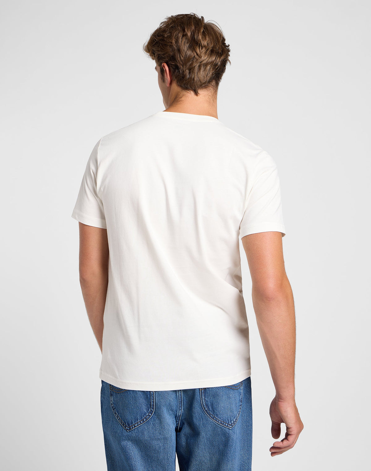 Medium Logo Tee in Ecru