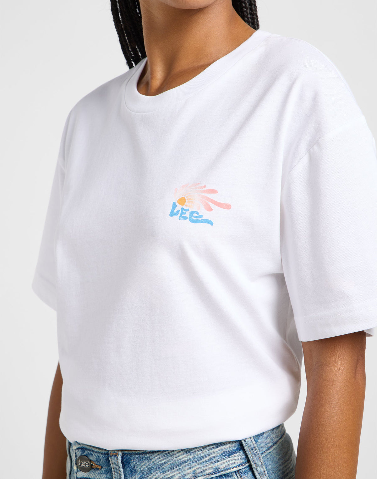 Graphic Tee in Bright White