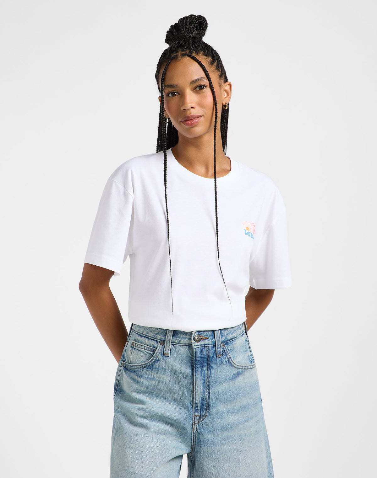 Graphic Tee in Bright White