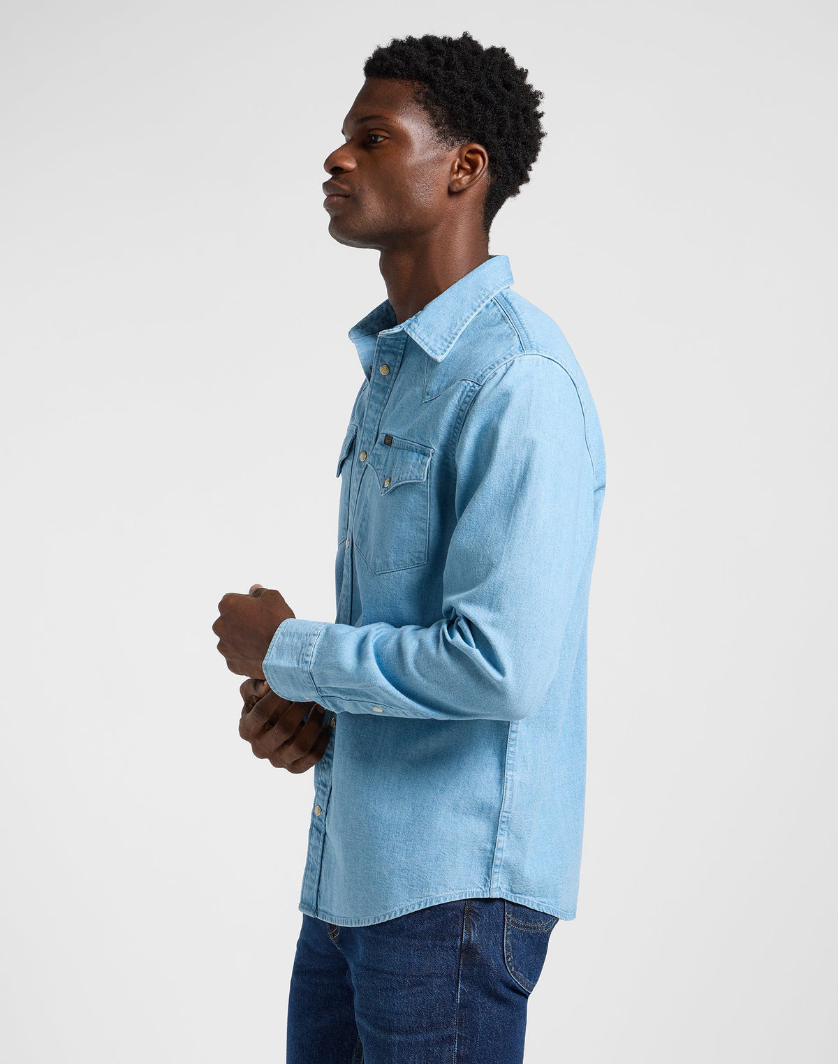 Regular Western Shirt in Lakeside Wash