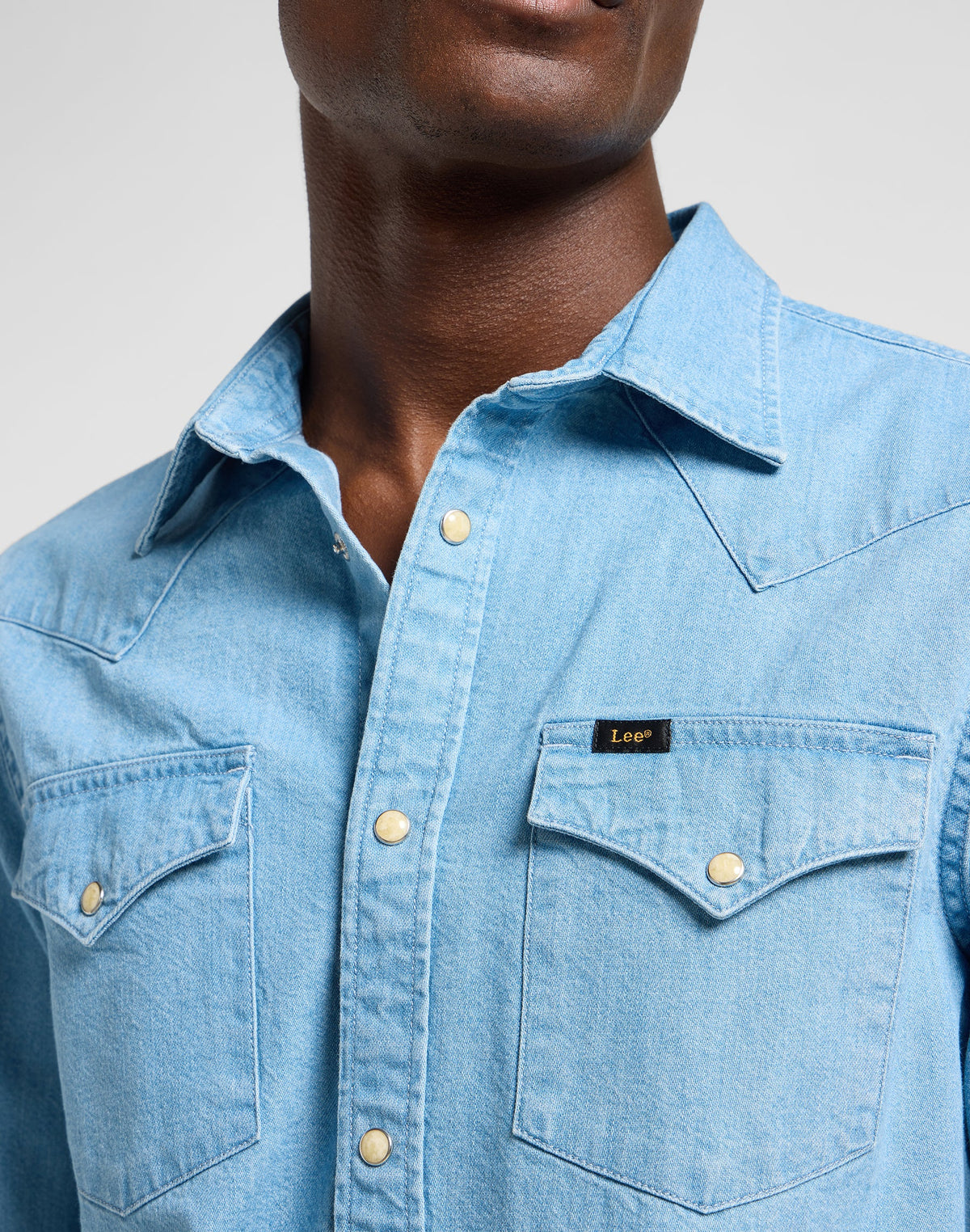 Regular Western Shirt in Lakeside Wash