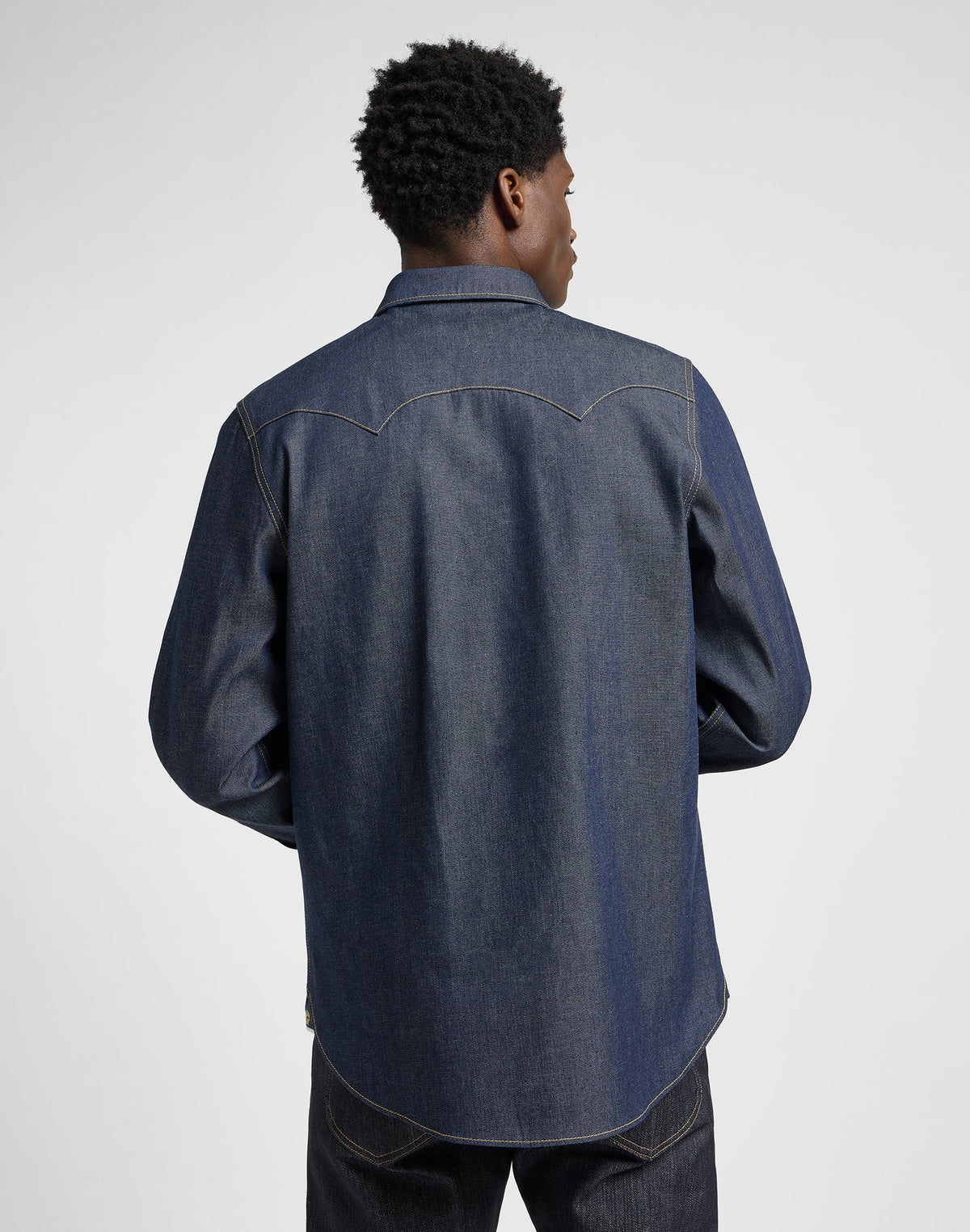 101 50S Western Shirt in Dry Blue