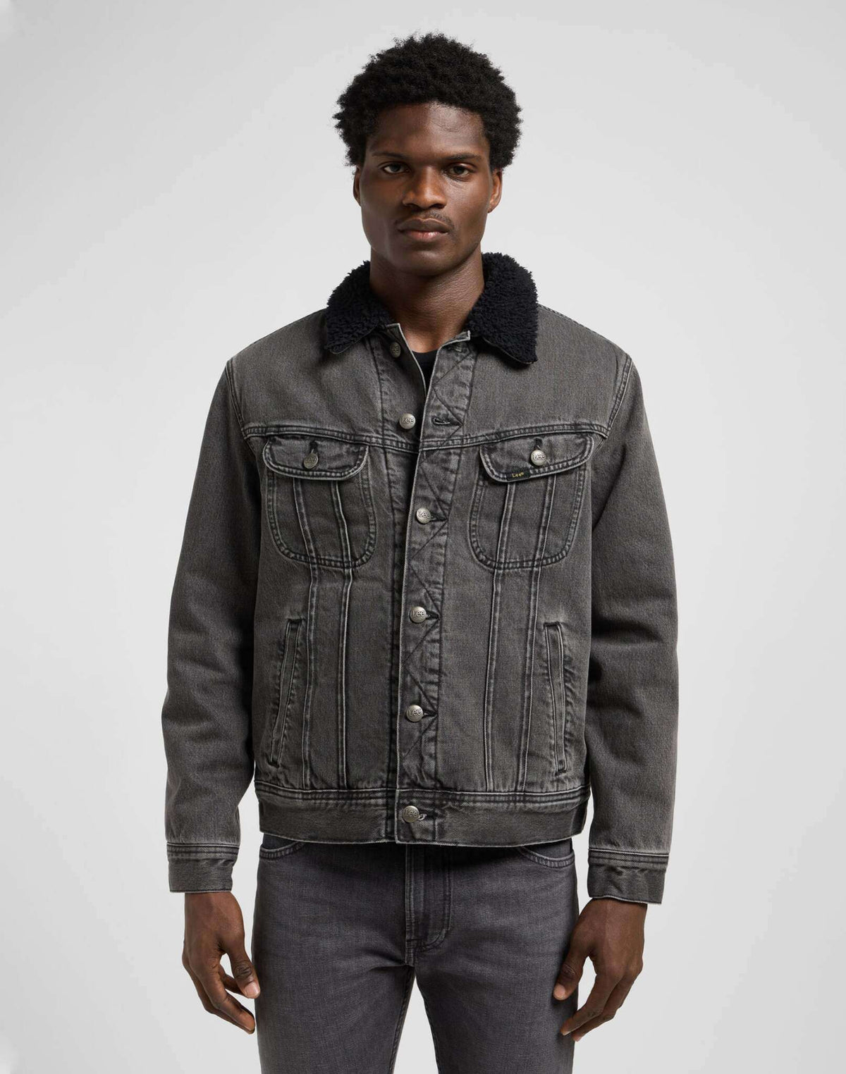 Sherpa Jacket in Deep Obsidian