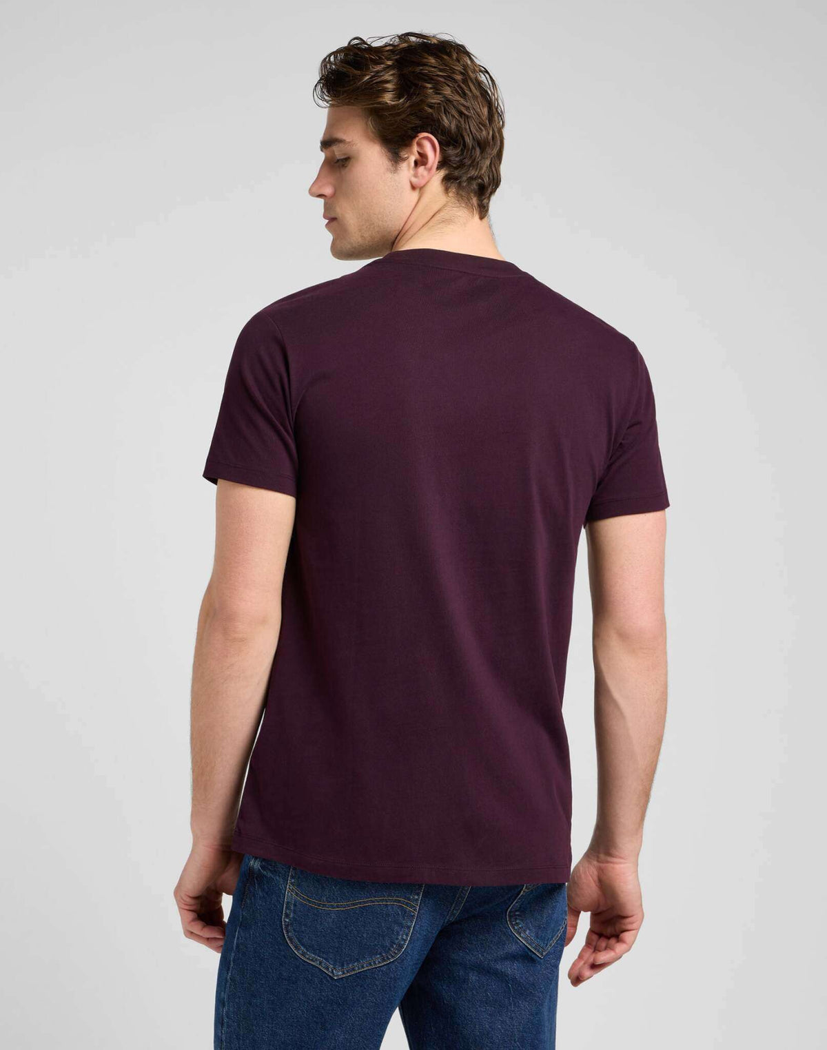 Ultimate Pocket Tee in Deep Wine
