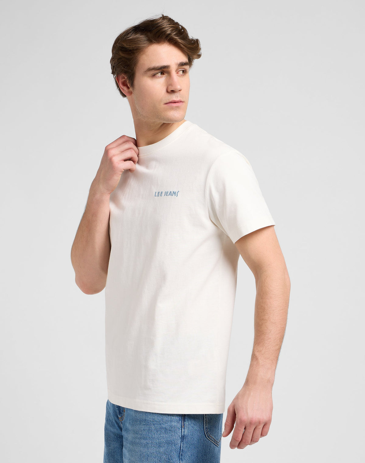 Ss Relaxed Graphic Tee in Ecru