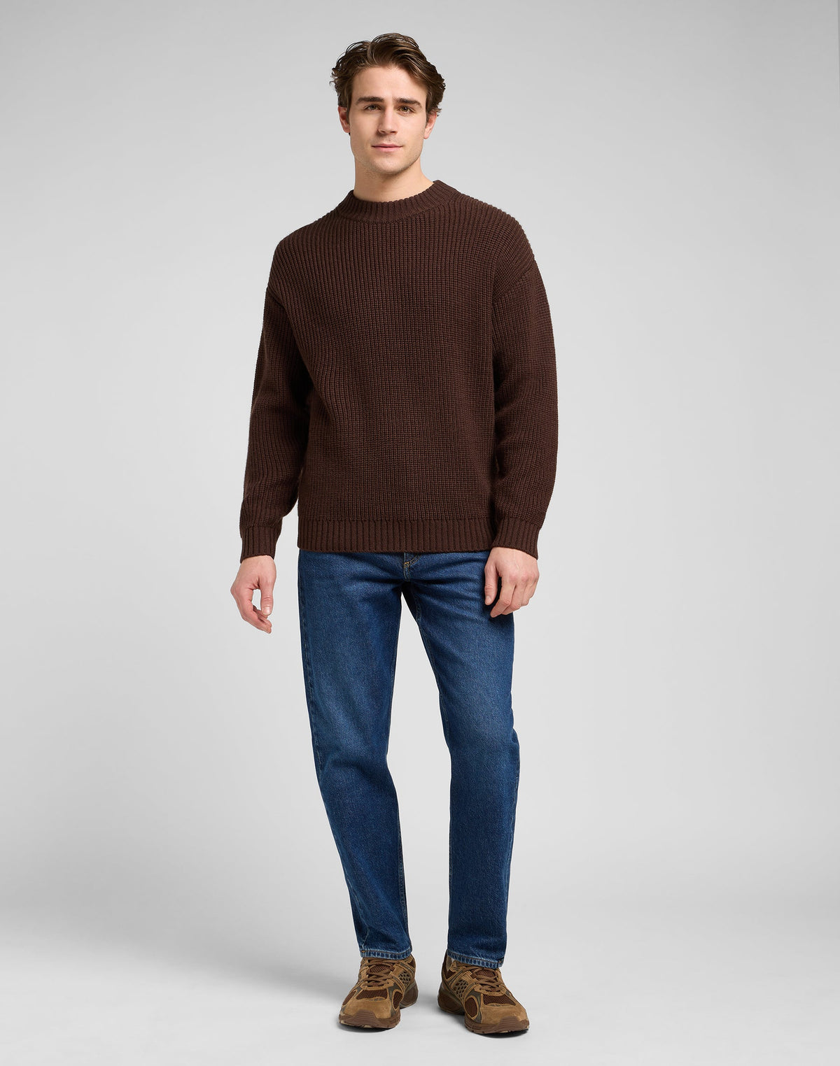 Chunky Crew Neck in Arabica