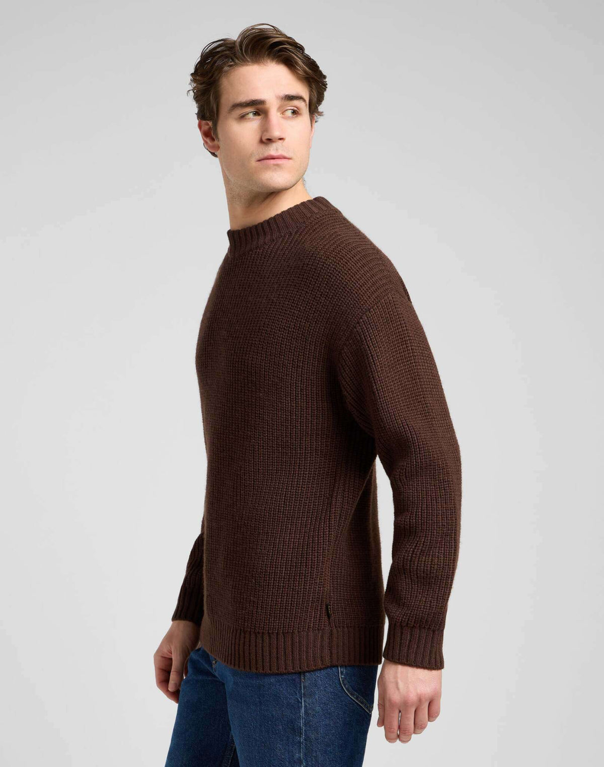 Chunky Crew Neck in Arabica