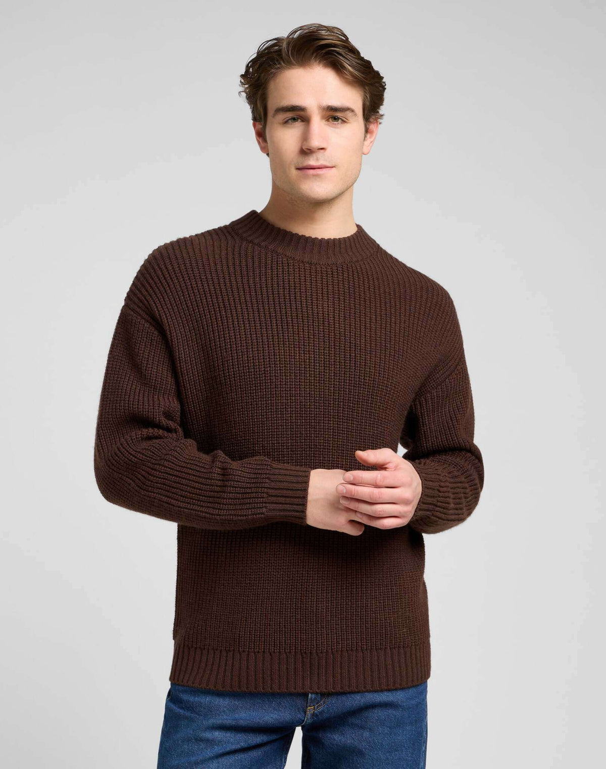 Chunky Crew Neck in Arabica