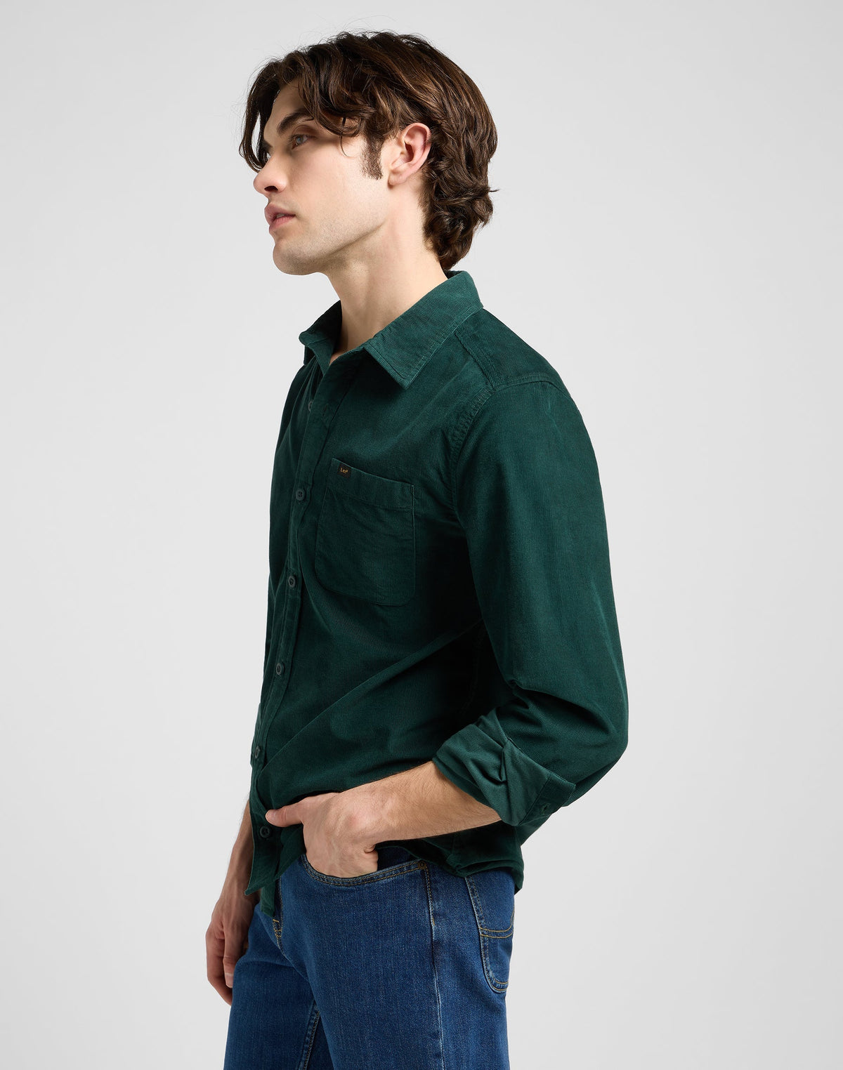 Leesure Shirt in Jade Forest