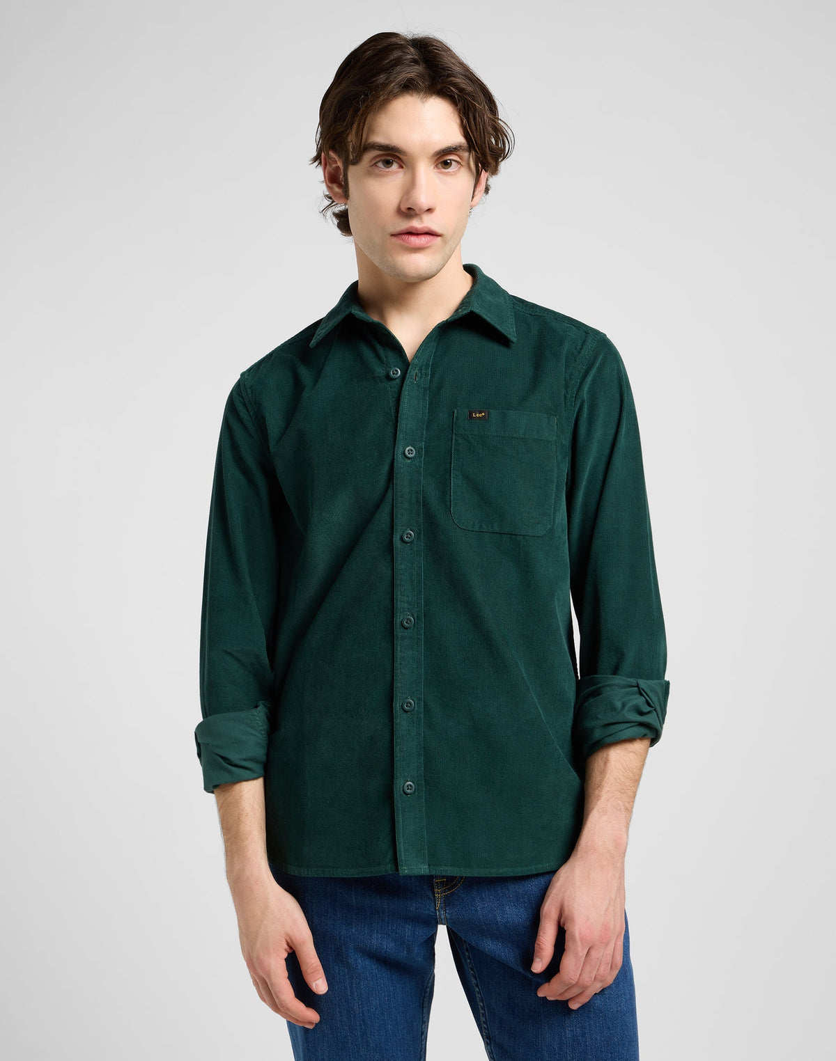 Leesure Shirt in Jade Forest