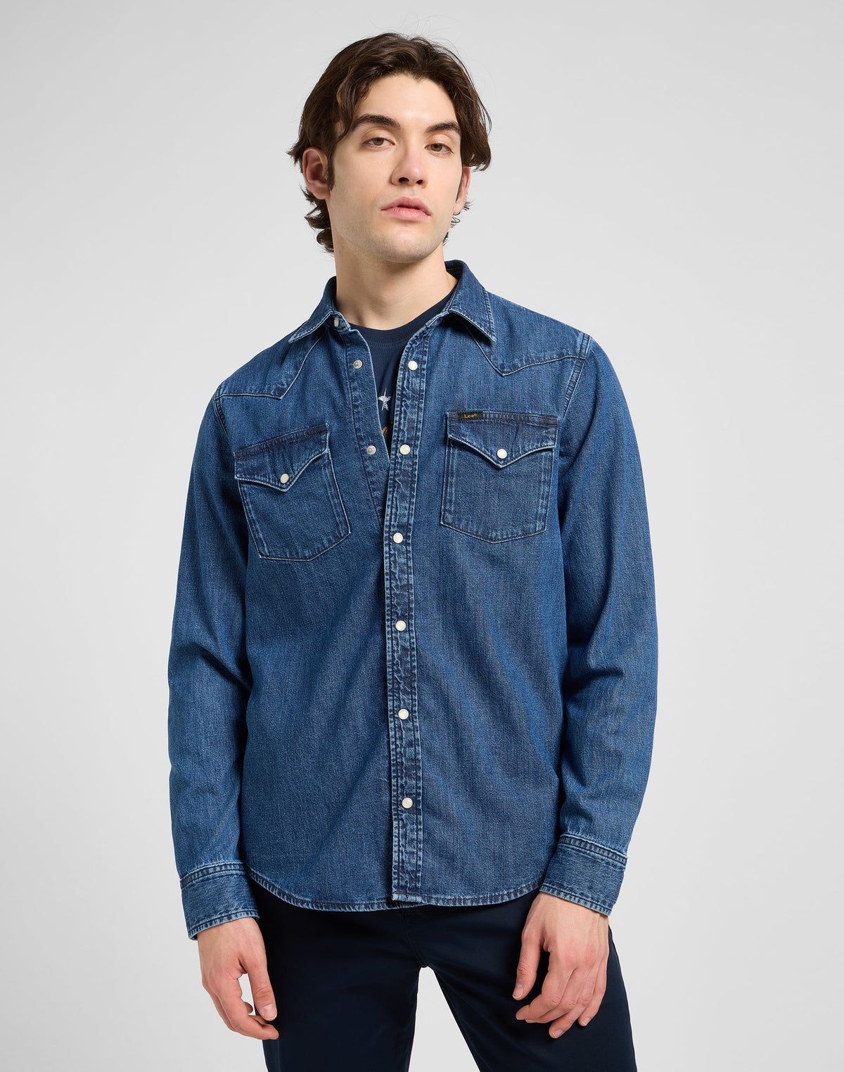 Regular Western Shirt in Roaring Rapids