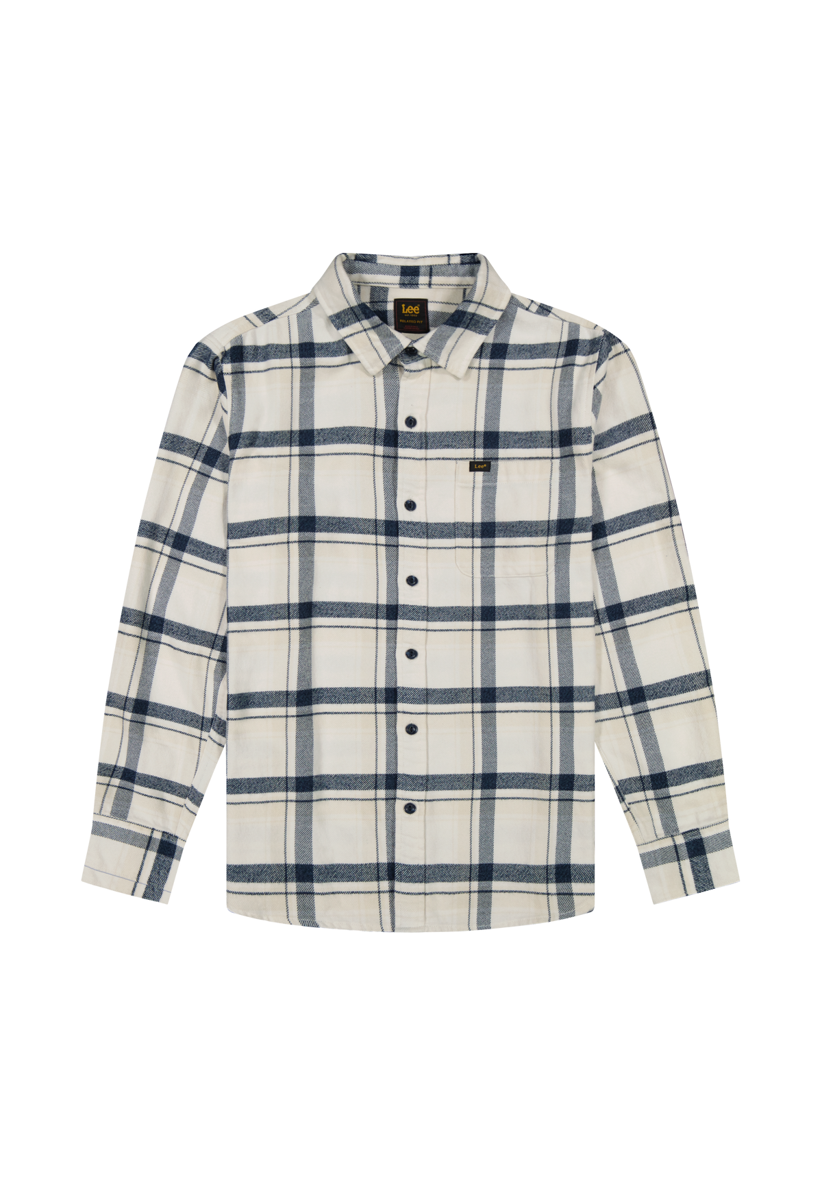 Mercantile Shirt in Vintage Ecru Jaspe Plaid