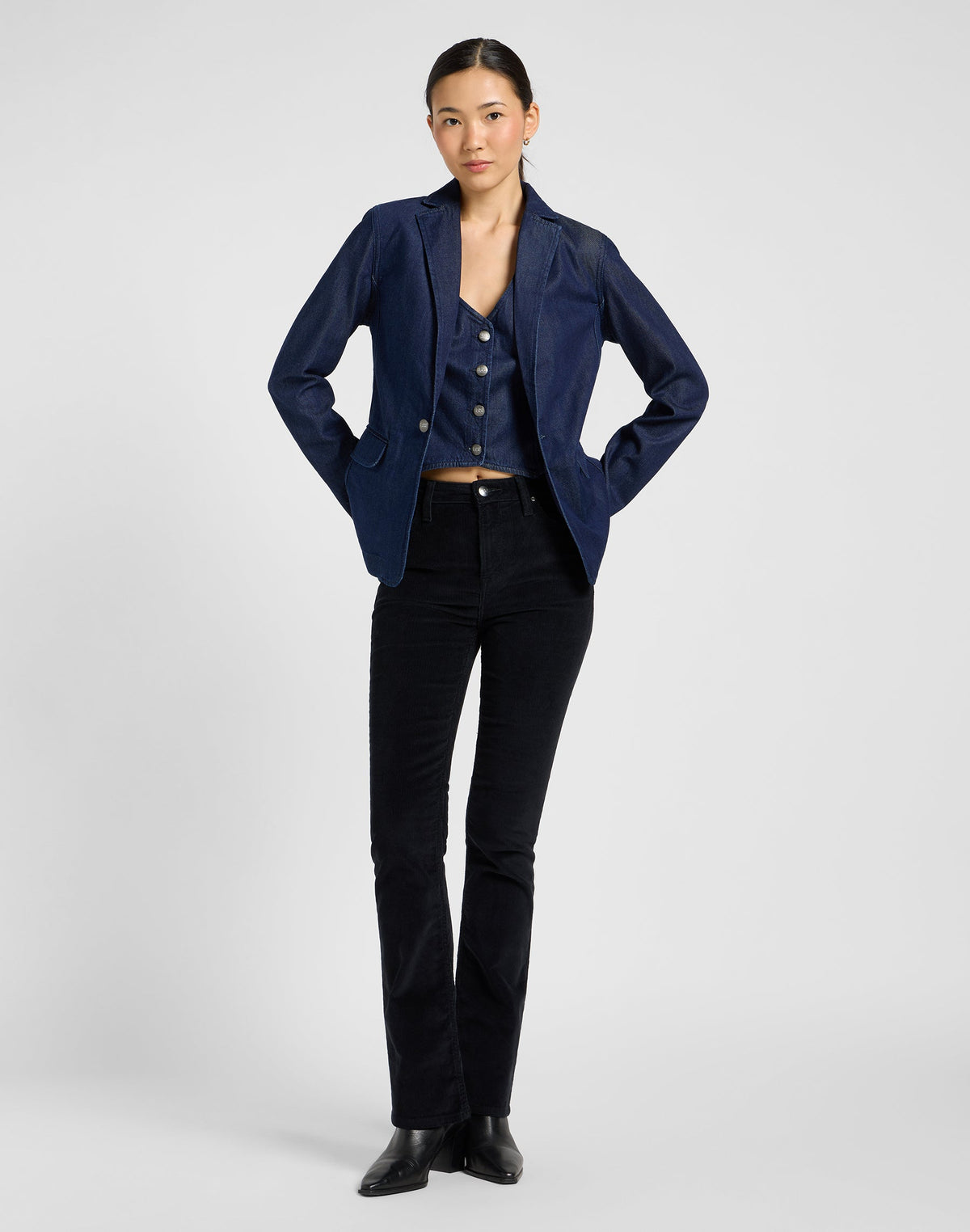 Structured Blazer in Regal Blue