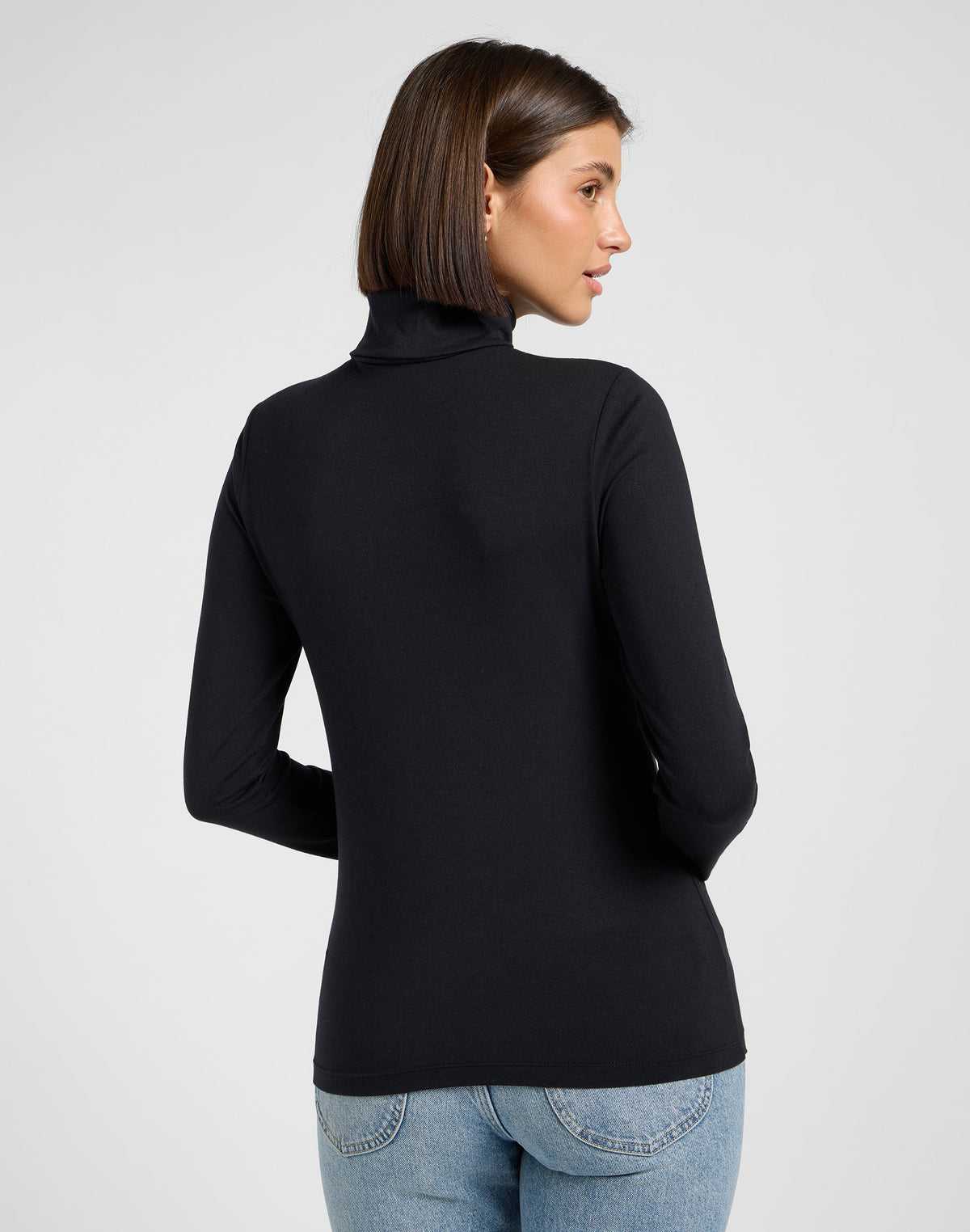 Ls Turtle Neck in Unionall Black