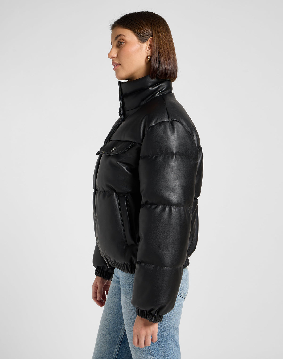 Rider Puffer Jacket in Unionall Black