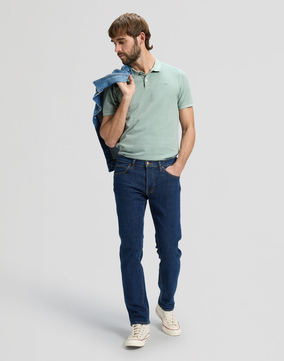 Garment Dye Polo in Desert Sage