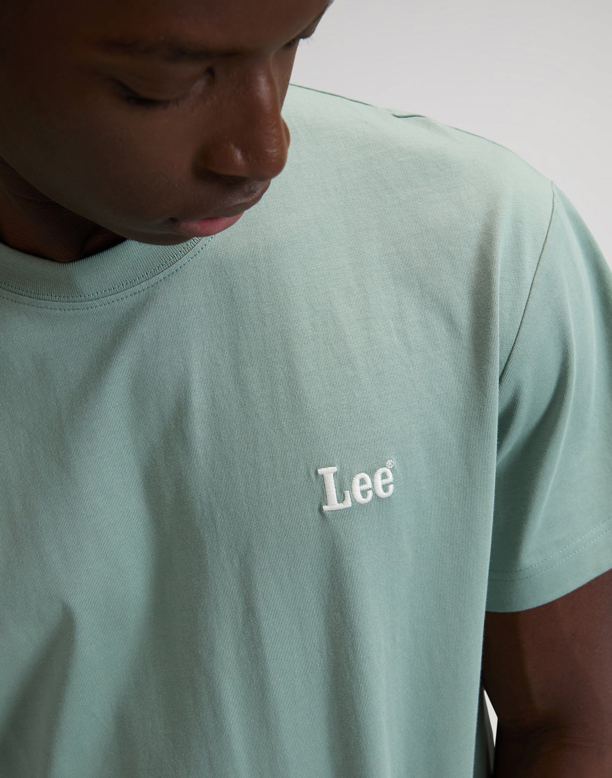 Ss Small Logo Tee in Desert Sage
