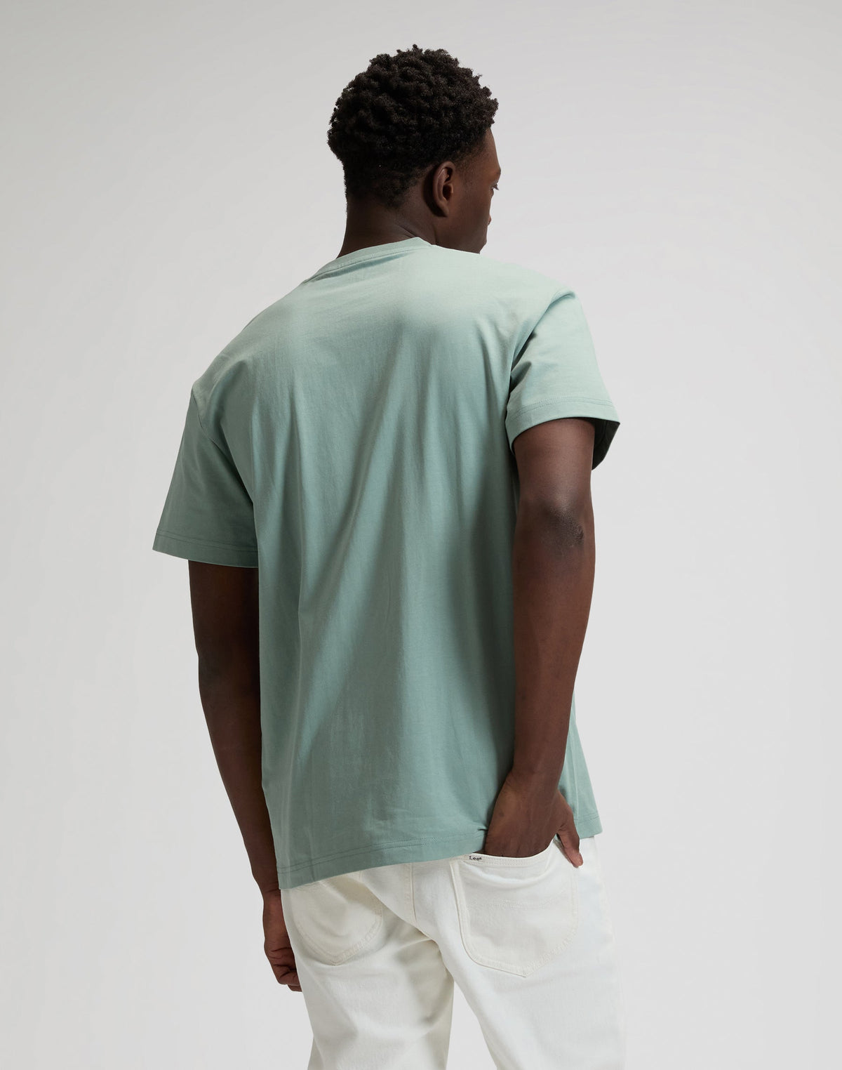 Ss Small Logo Tee in Desert Sage