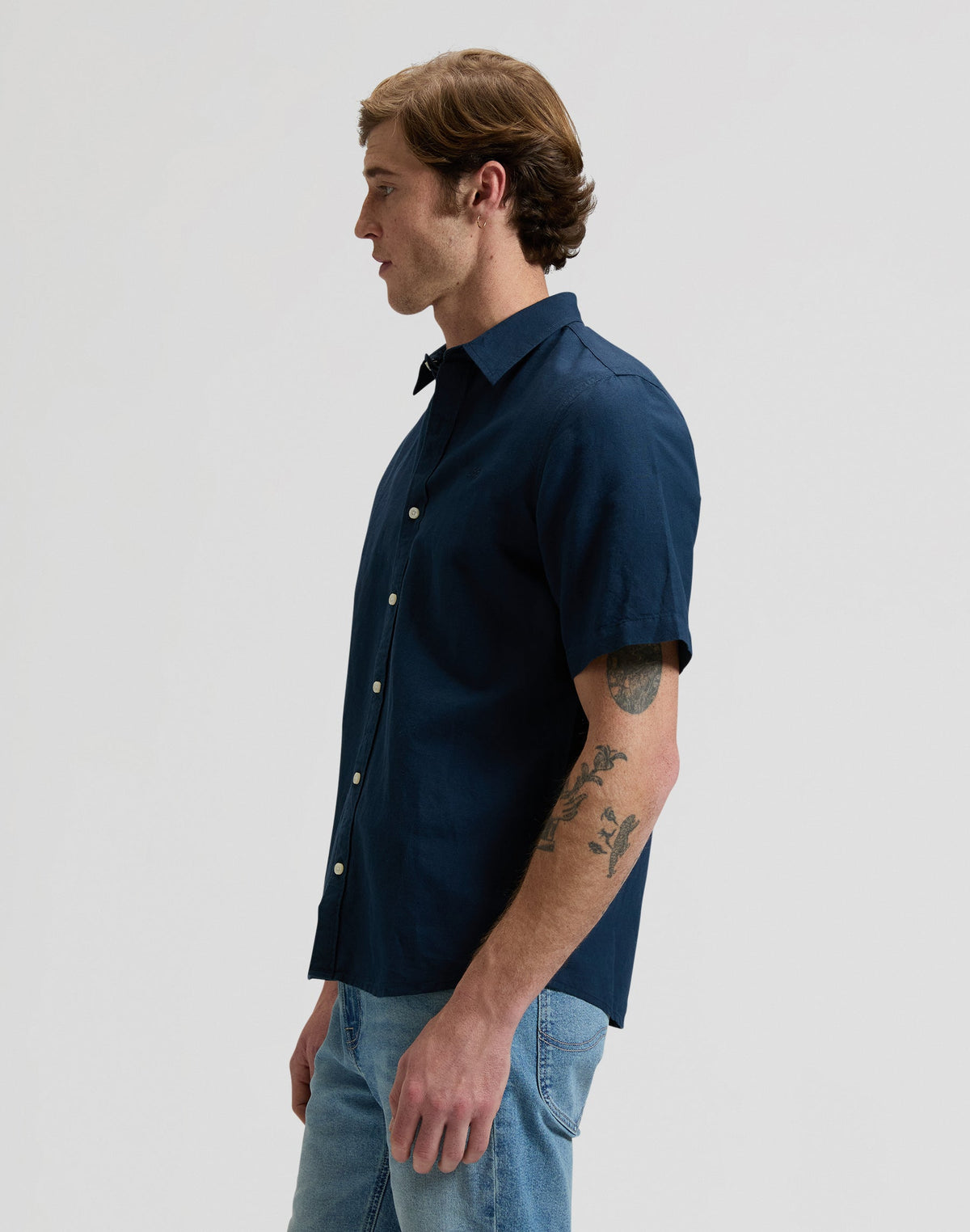 Ss Lee Shirt in Rivet Navy