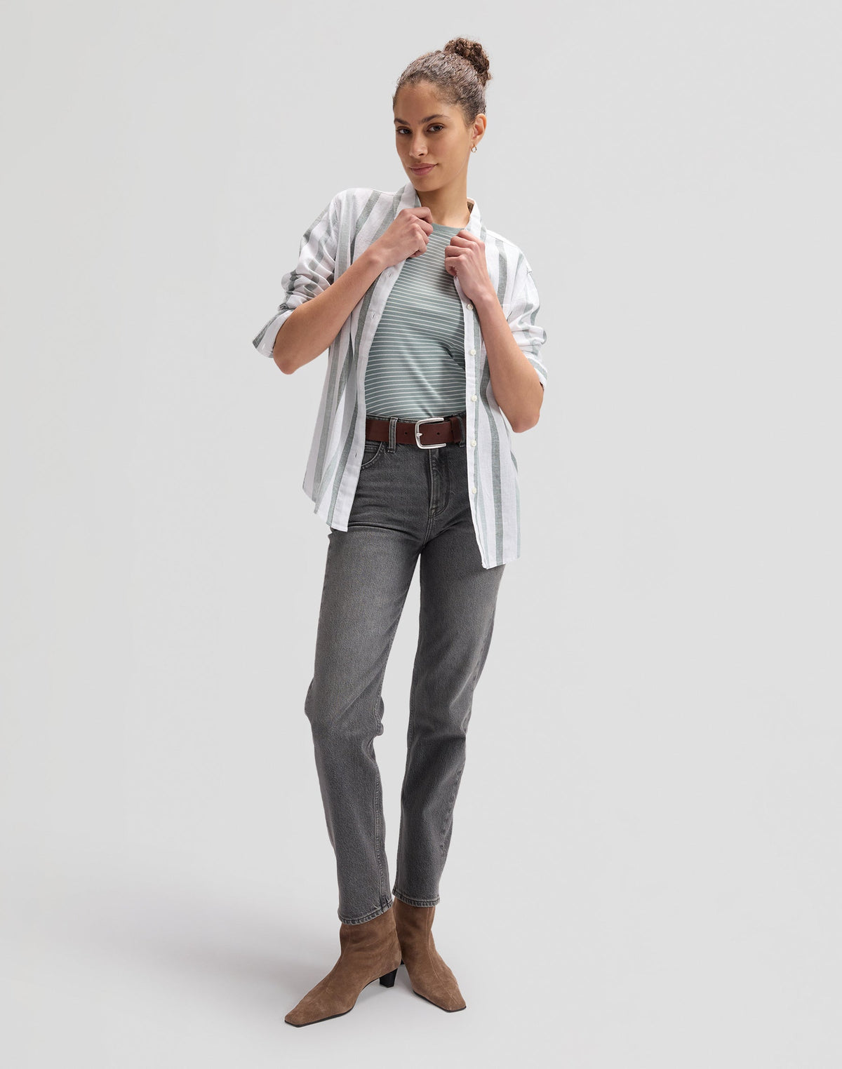 All Purpose Shirt in Desert Sage Stripe