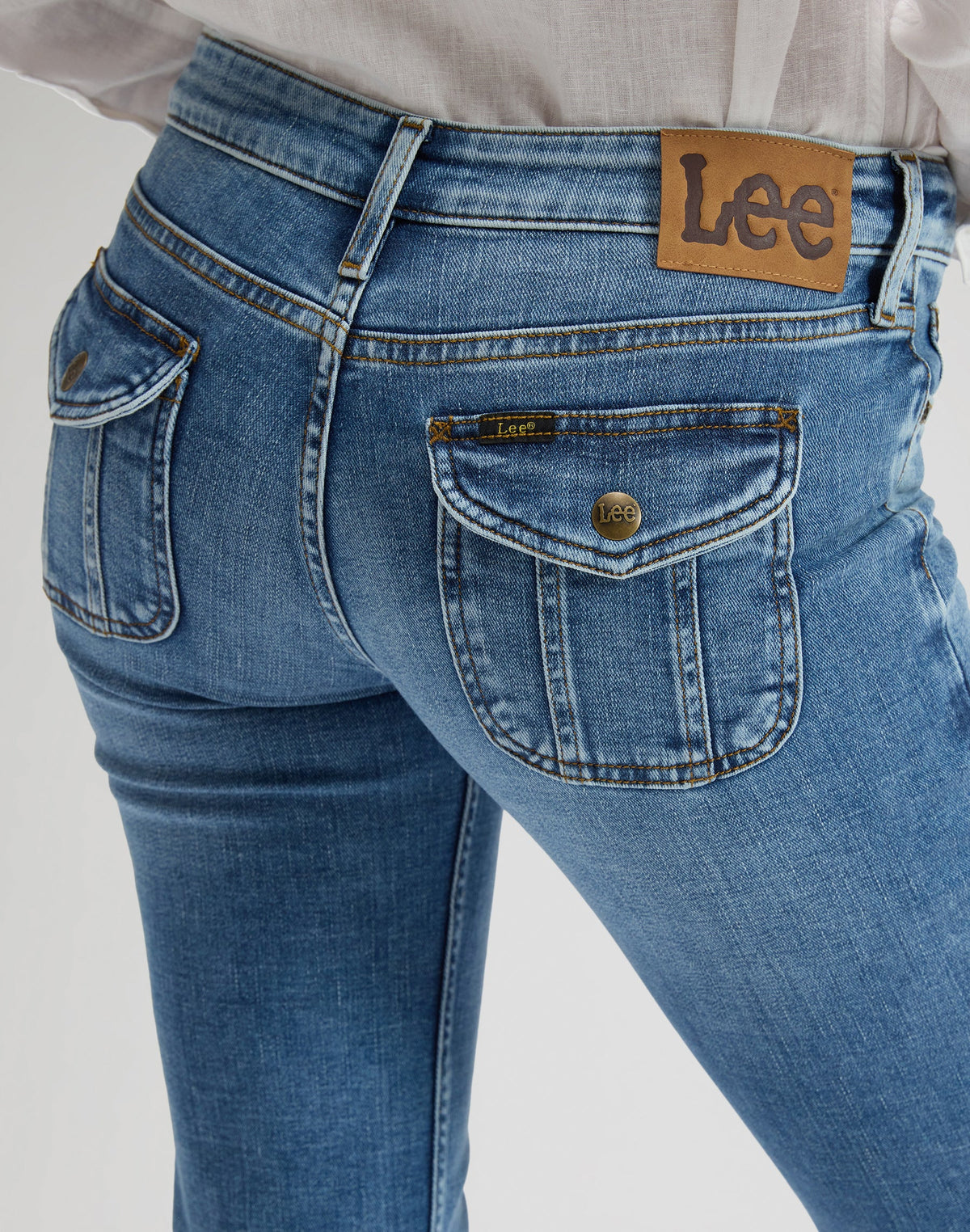 Flap Pocket Jessica in Lapis Blue
