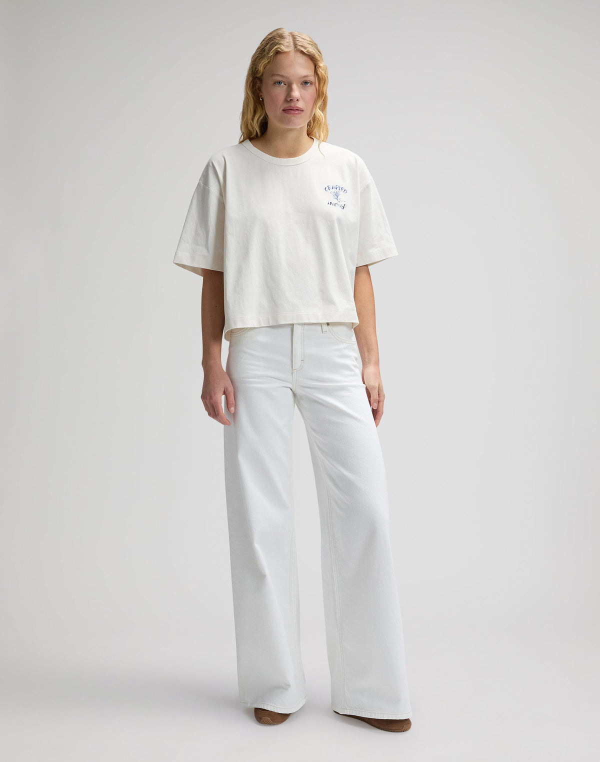 Lee Crafted Tee in Ecru