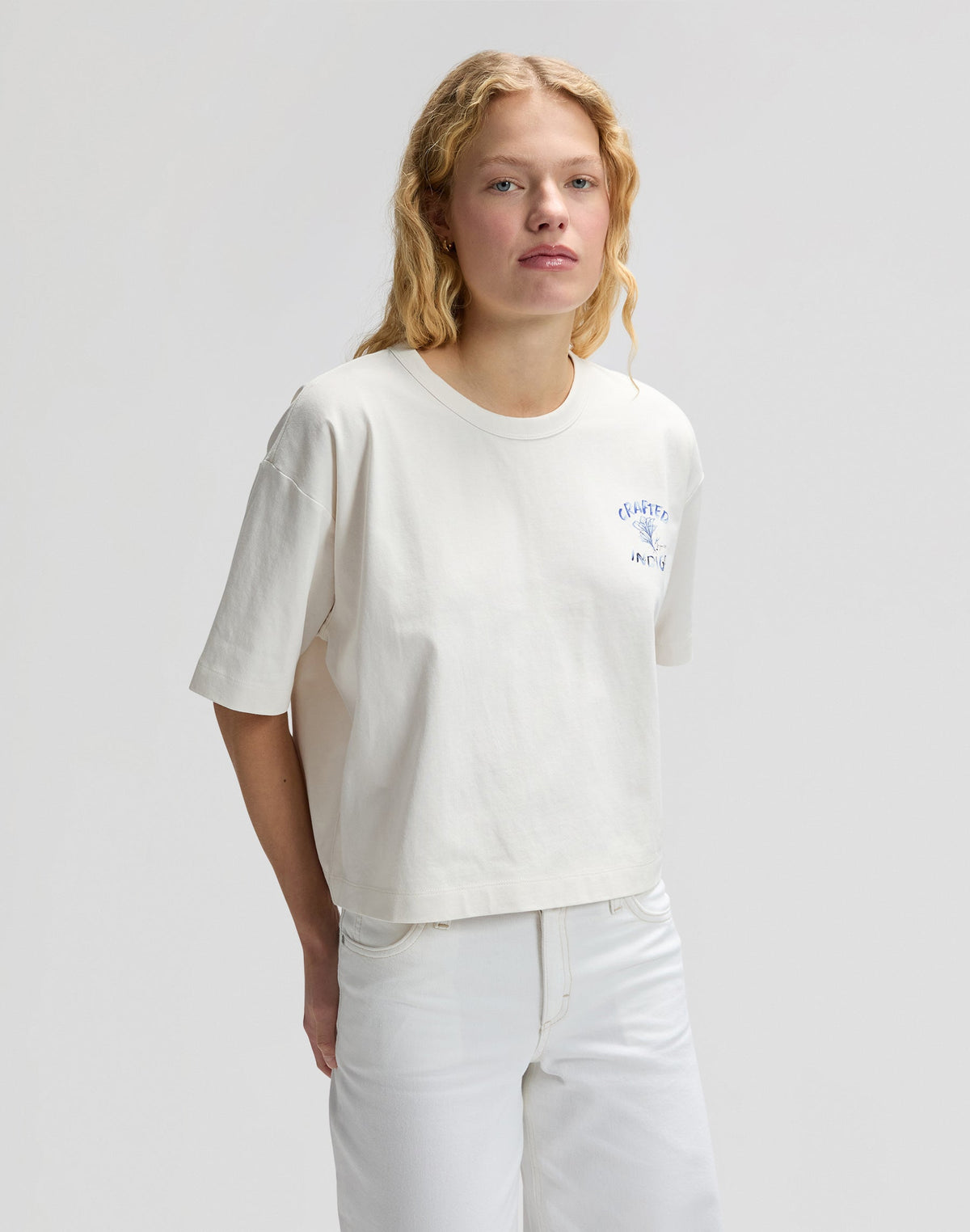 Lee Crafted Tee in Ecru