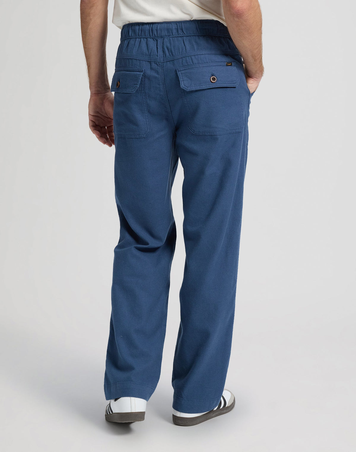 Utility Drawstring Pant in Academy Blue