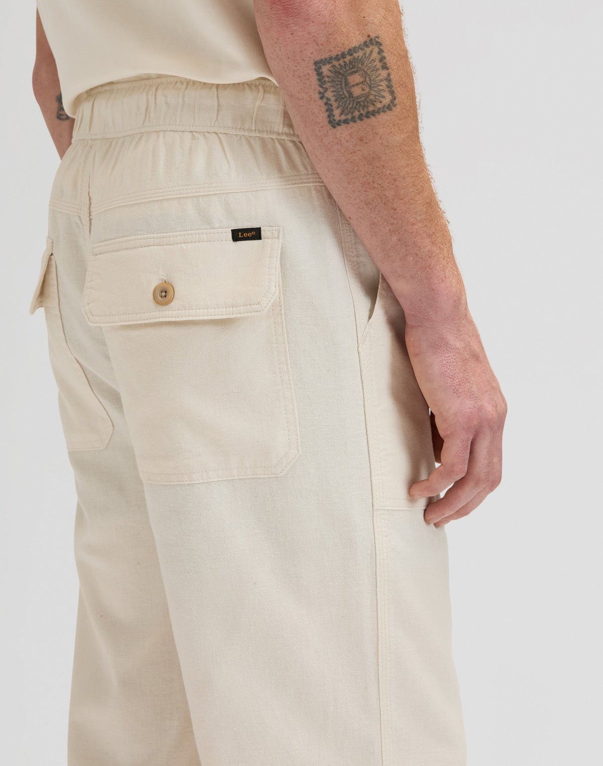 Utility Drawstring Pant in Natural