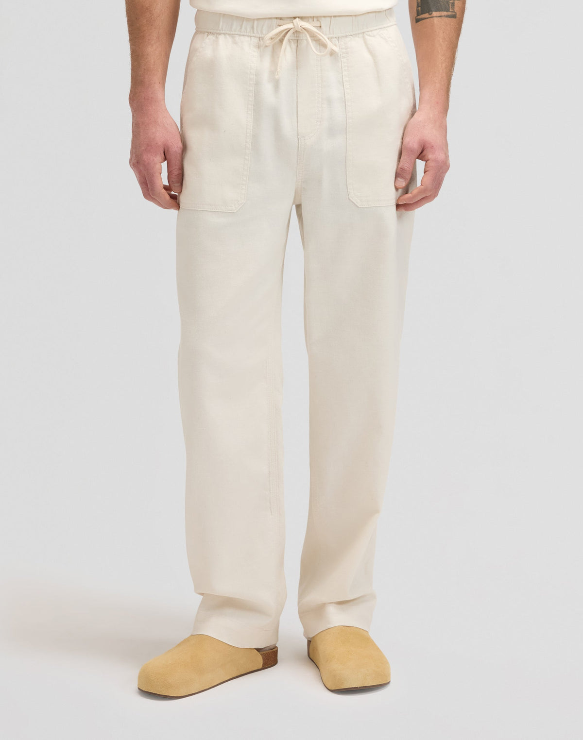 Utility Drawstring Pant in Natural