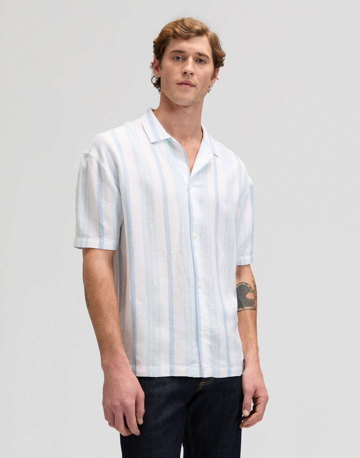 Rlx Resort Shirt in Beau Blue Stripe