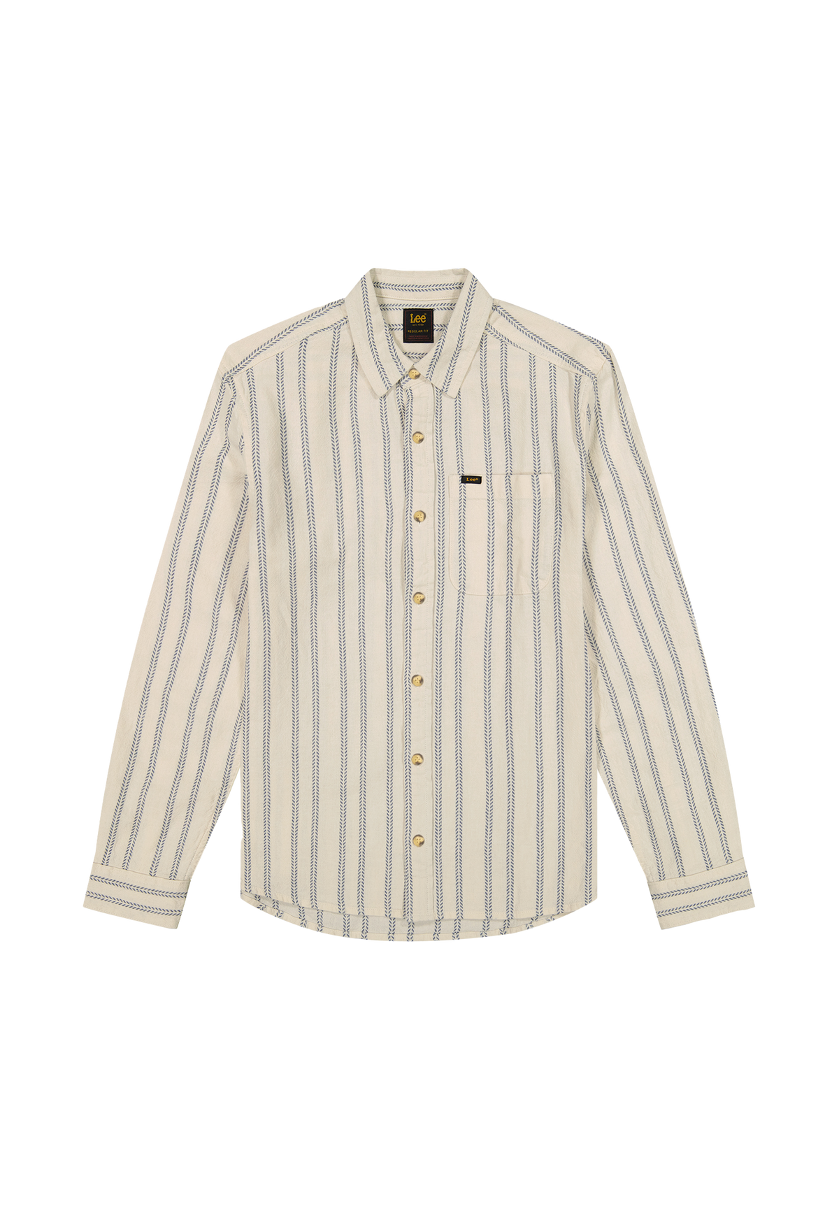 Leesure Shirt in Dustier Blue Stripe